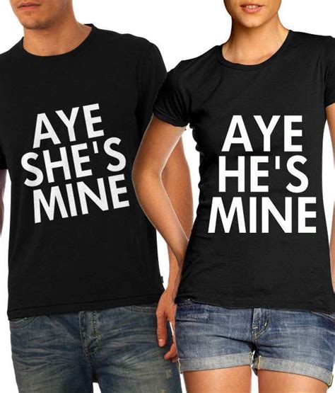 Buy Hes Mine Shes Mine In Black Couple T Shirts Online At Best Prices