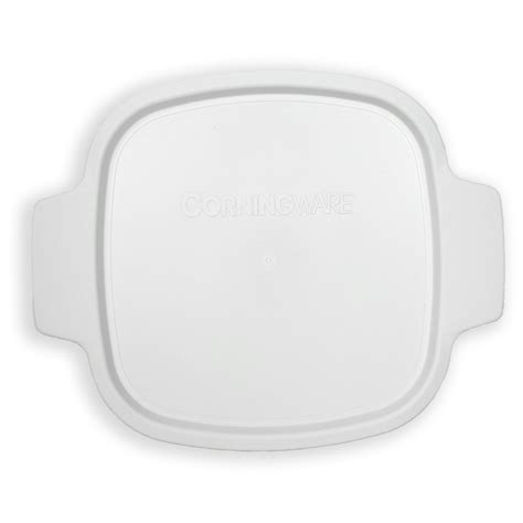 Corningware A 1 Pc White Square Plastic Food Storage Replacement Lid 4