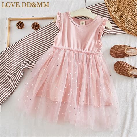 Love Ddandmm Girls Dresses Summer New Childrens Clothing Cute Girl