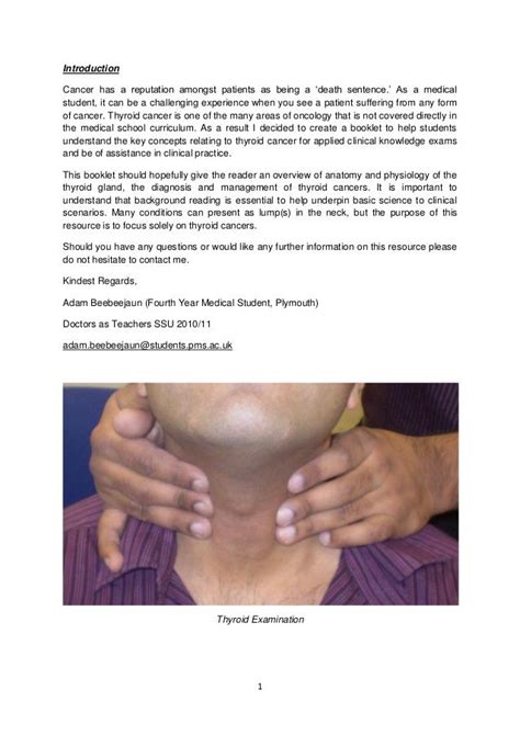 Thyroid Cancer And Differential Diagnosis Of Lumps In Neck For Medical