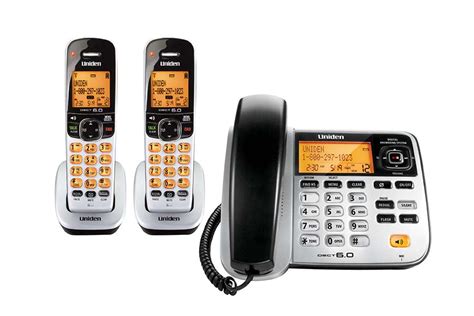 Dect 60 Cordedcordless Phone With Digital Answering System Two Hand