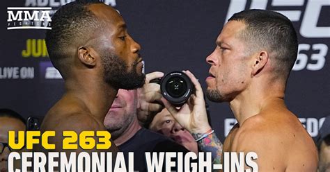 Video Ufc 263 Weigh In Staredowns Mma Fighting