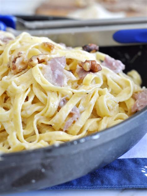 Cooking With Manuela Tagliatelle Pasta With Prosciutto And Creamy