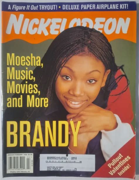 Nickelodeon Magazine Janfeb 1999 Brandy Cover Interview Jeremy