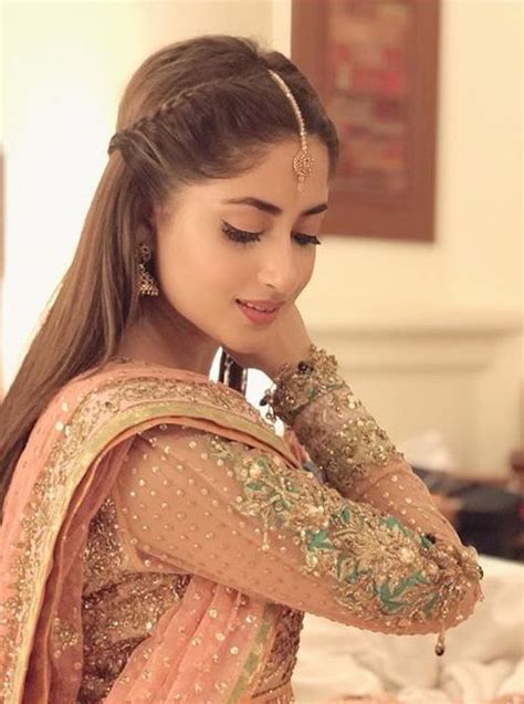New Pictures Of Awesome Sajal Aly Pakistani Wedding Hairstyles