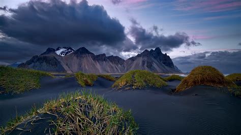 Vestrahorn Mountains Iceland Wallpaper Backiee