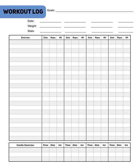 10 Best Free Printable Workout Charts Pdf For Free At Printablee