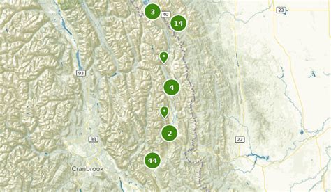 Best Trails Near Regional District Of East Kootenay British Columbia