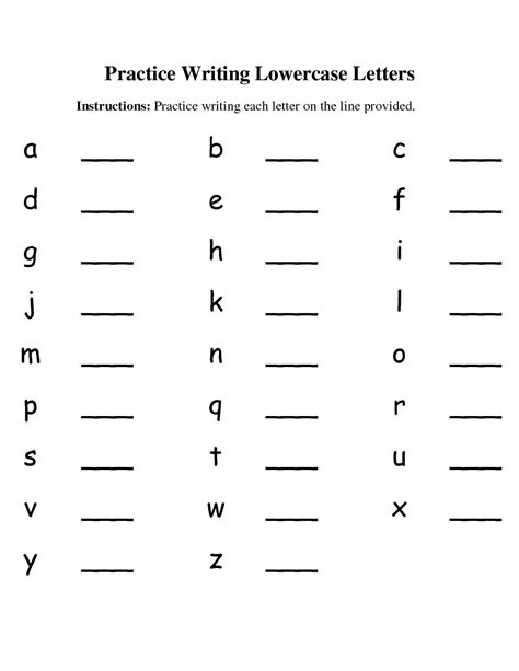 Copy Alphabet Worksheet - Letter Worksheets