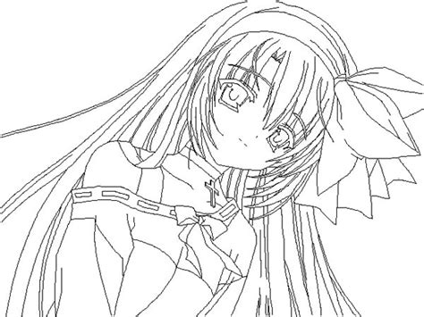 Nightcore Anime Coloring Pages Schoolgirl Anime Colouring Pages
