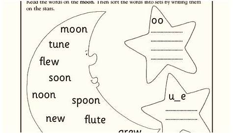 The oo Sound Worksheet for Kindergarten - 1st Grade | Lesson Planet