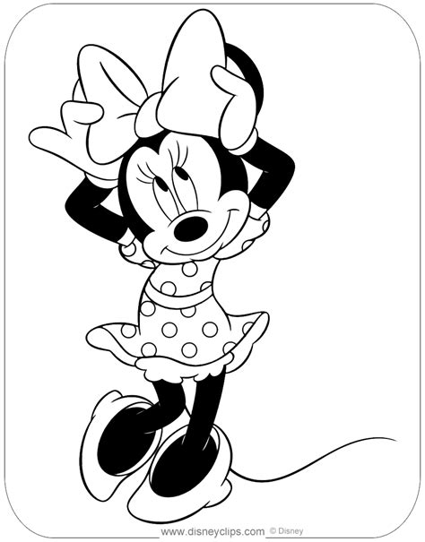 Minnie Mouse Coloring Pages Disneys World Of Wonders