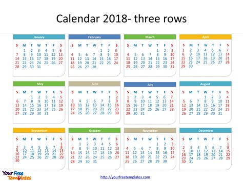 4 Months Per Page Calendar Printable Calendar Inspiration Design