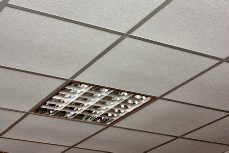 Center the fixture on the ceiling tile. Installing a Drop Ceiling in a Basement Laundry HGTV ...