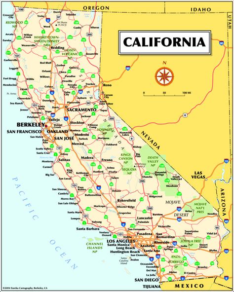 Printable Map Of California Printable Map Of The United States