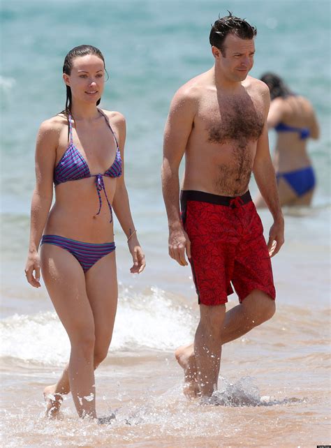 Olivia Wilde Slips Into Bikini Alongside Jason Sudeikis In Maui Photo Huffpost