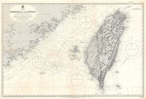 China Sea. Formosa I. and Strait. From Various Admiralty Surveys 1843 ...