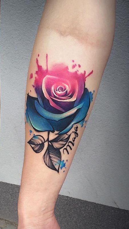 Watercolor Tattoos Will Turn Your Body Into A Living Canvas Kickass Things Blue Rose Tattoos