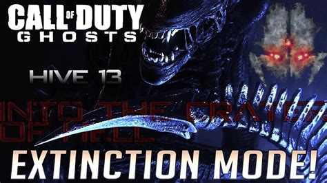 Call Of Duty Ghosts Extinction Into The Crater Of Hell Hive 13 Youtube