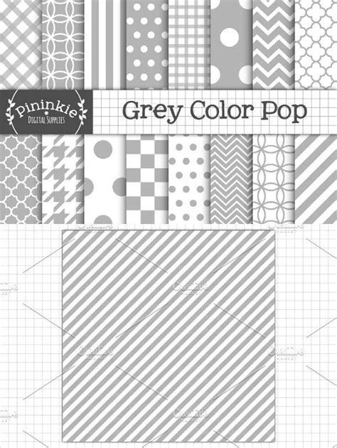 Grey Digital Gray Scrapbook Paper Patterns 500 Pattern Graphic