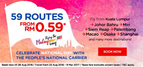 To top it off, airasia has a crew productivity rate three times that of its biggest competitor, malaysia airlines. AirAsia National Day Flight Ticket RM10 Cheap Fares ...