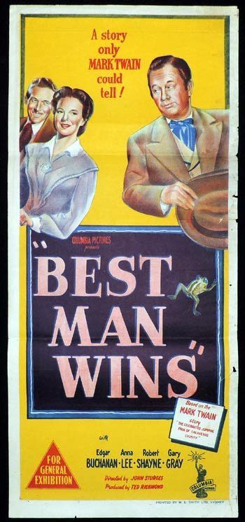 Best Man Wins Daybill Movie Poster Edgar Buchanan Moviemem Original