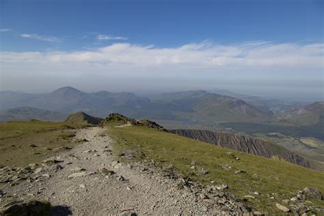Top Of Mountain In Snowdon Free Stock Photo Public Domain Pictures