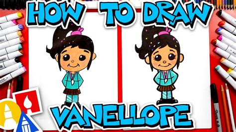 How To Draw Vanellope Von Schweetz From Wreck It Ralph Art For Kids Hub