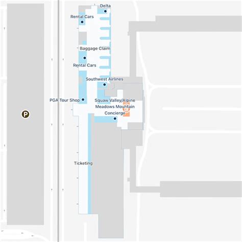 Reno Tahoe Airport Map Guide To RNO S Terminals