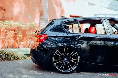 BMW 116i 2014 Rebaixada Com Rodas Replicas Da M5 Aro 20