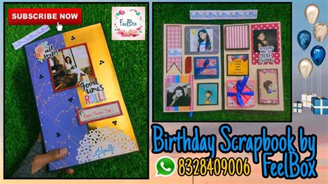 Birthday gift ideas for female cousin. DIY Birthday Gift | Scrapbook making ideas by FeelBox ...