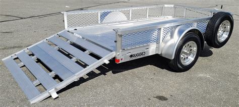 6 X 12 Rugged Aluminum Open Utility Trailer Buying Manufacturer Direct