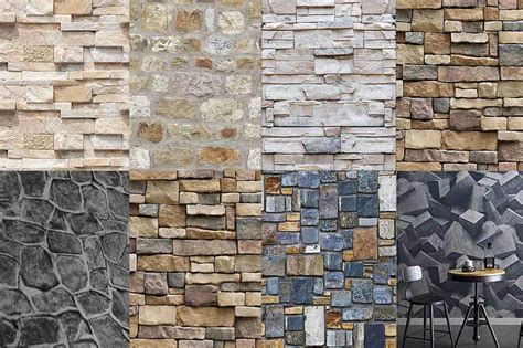 Faux Stone Wallpapers With 3d Stone Effect Patterns