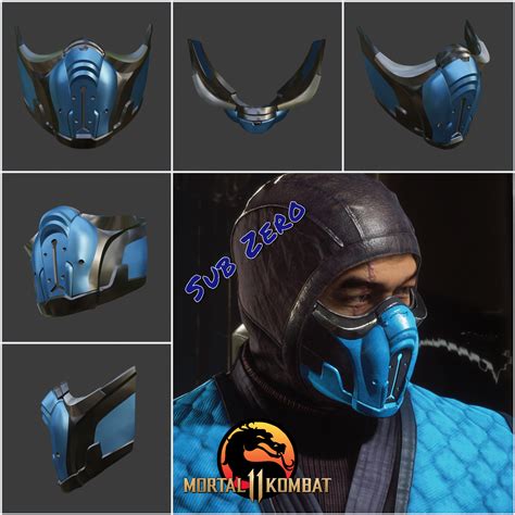 Stl File Sub Zero Mask From Mortal Kombat 11 Sleet Survivor・3d