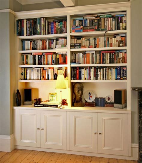 Bookshelves In Alcove Corner Bookcase Bookshelves Above Cabinets