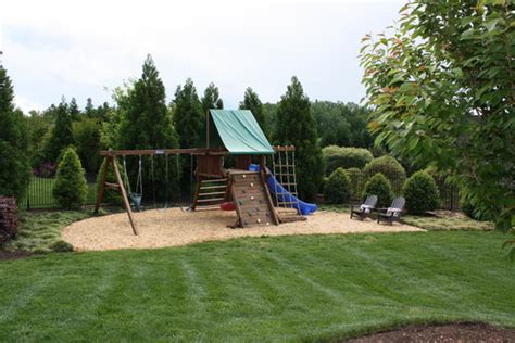 What Is On Ground In Playset Area Mulch