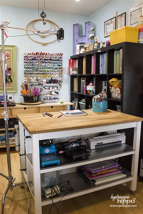 Whether you have a dedicated craft room or simply clear off the kitchen table when you feel inspired, your art supplies and tools have to go somewhere. Craft Room Tour 2015 - Smart Fun DIY