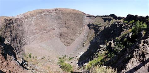 Large Crater Of Mount Vesuvius Stock Photo Image Of Cone Dormant