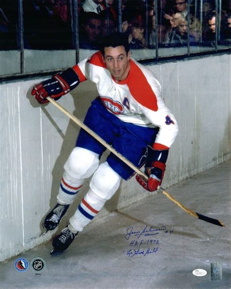 Jean Beliveau Autographed Montreal Canadiens 16×20 Photo House Of Hockey