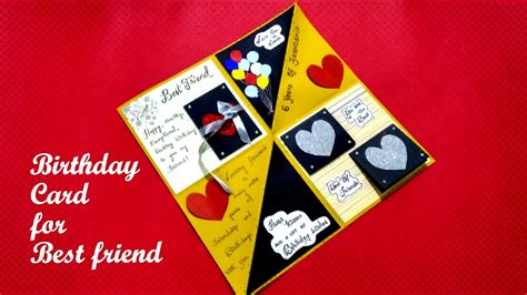 Beautiful Birthday Card For Best Friend Diy Card For Best Friend