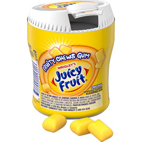 16 Packs Juicy Fruit Sugar Free Fruity Chews Original Chewing Gum