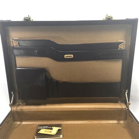 Vintage Airway Brown Leather Briefcase 18 X 13 X  Gem