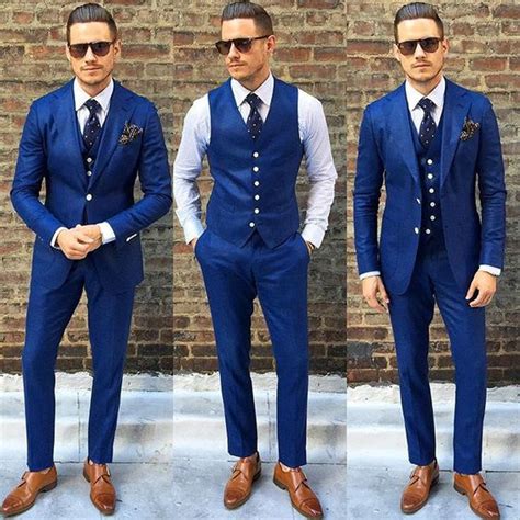 tailor made navy blue linen suits for beach wedding slim fit 3 piece groom tuxedos prom party
