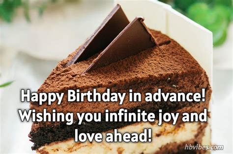 Advance Happy Birthday Wishes, Quotes, & Messages » HBVibes