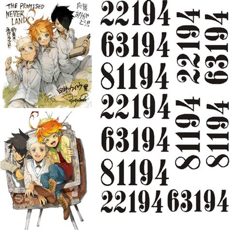 The Promised Neverland Ray Norman Emma Tattoo Stickers Cosplay