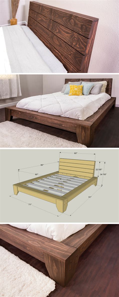 Measure the bed frame so you know what measures you need to create for your drawers for bed frames and storage. 36 Easy DIY Bed Frame Projects to Upgrade Your Bedroom ...