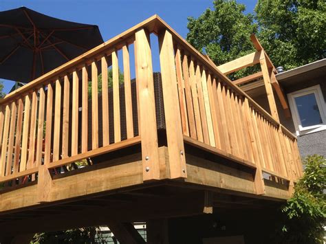 Cedar Deck And Railing Design For West Side Of Vancouver Kitsilano