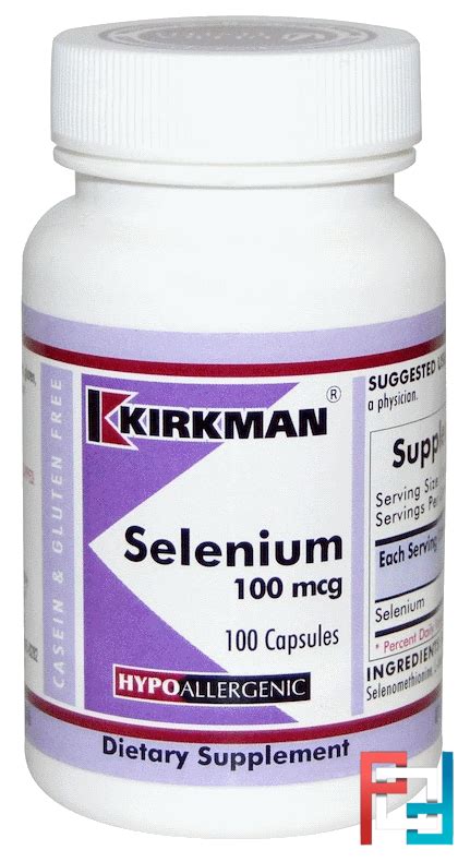 Selenium 100 Mcg Kirkman Labs 100 Capsules
