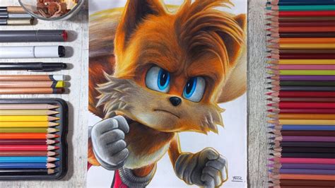 Drawing Tails Sonic The Hedgehog 2 Fame Art Youtube