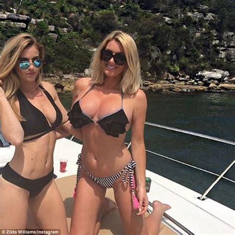 The Bachelor S Zilda Williams Flaunts Her Busty Figure In A Bikini Daily Mail Online